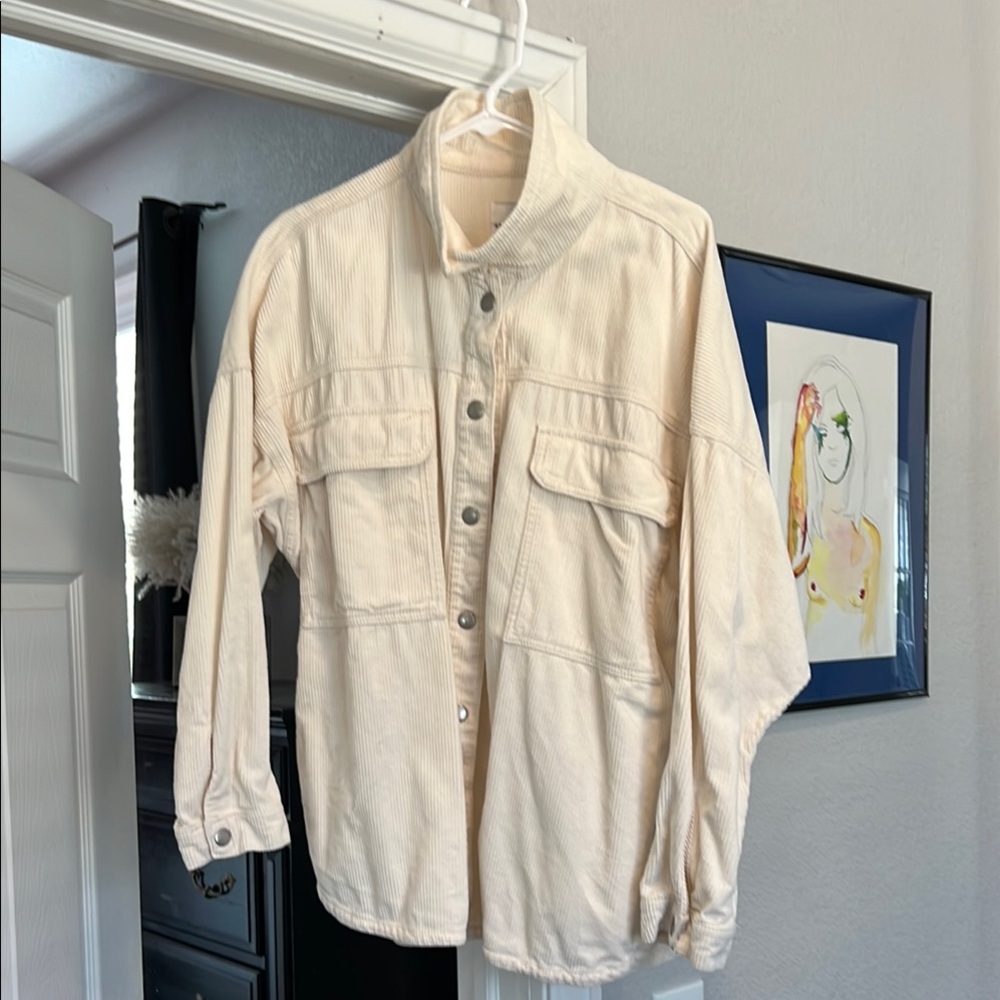 Cream Button-Up Jacket